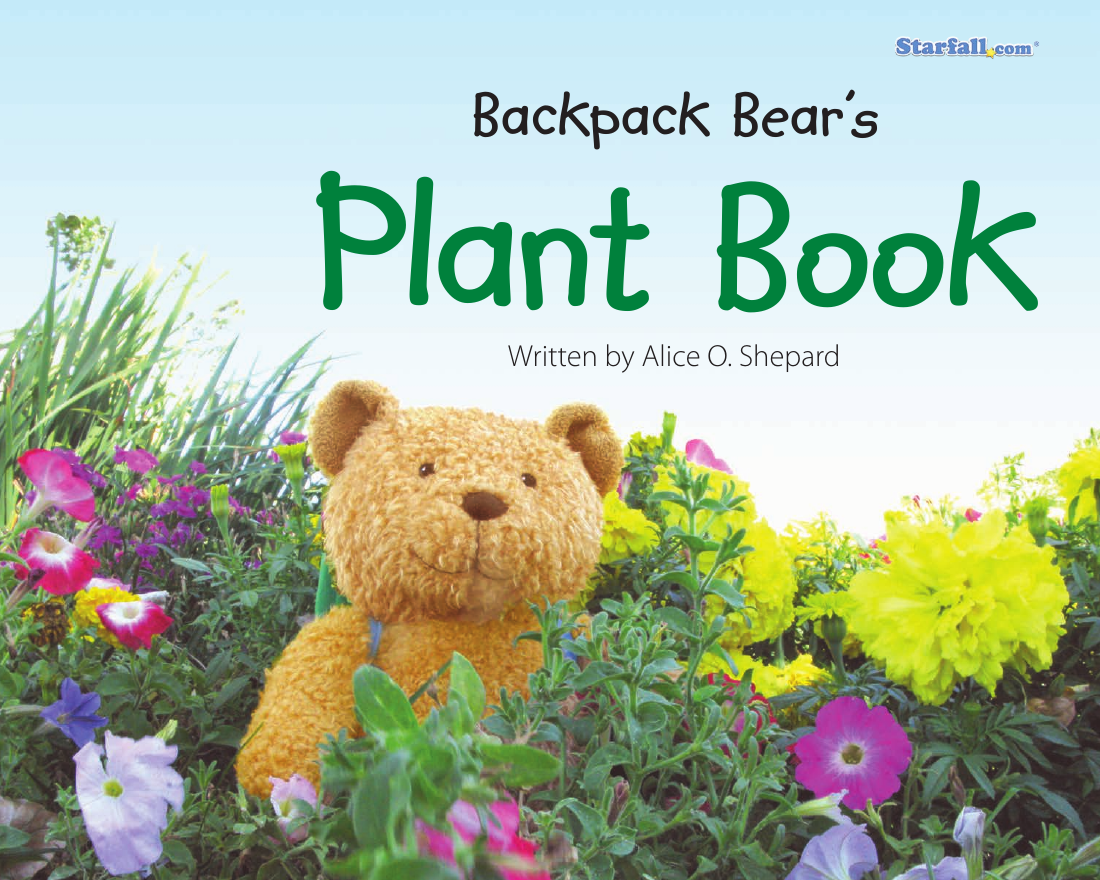 Backpack Bears Plant Book digital book cover